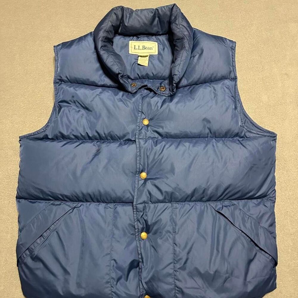 Llbean Men's Navy and Blue Jacket
